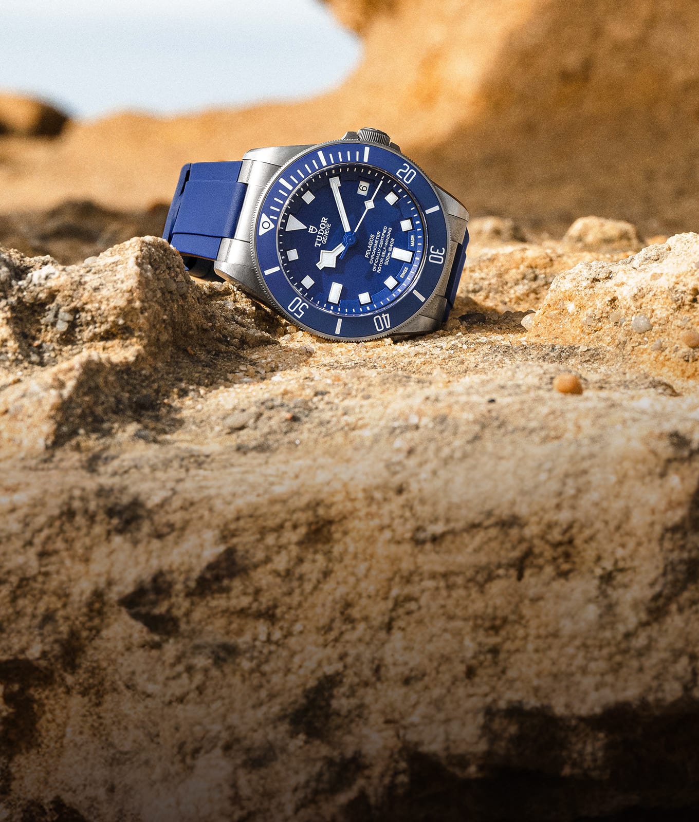 Une Pelagos avec cadran bleu