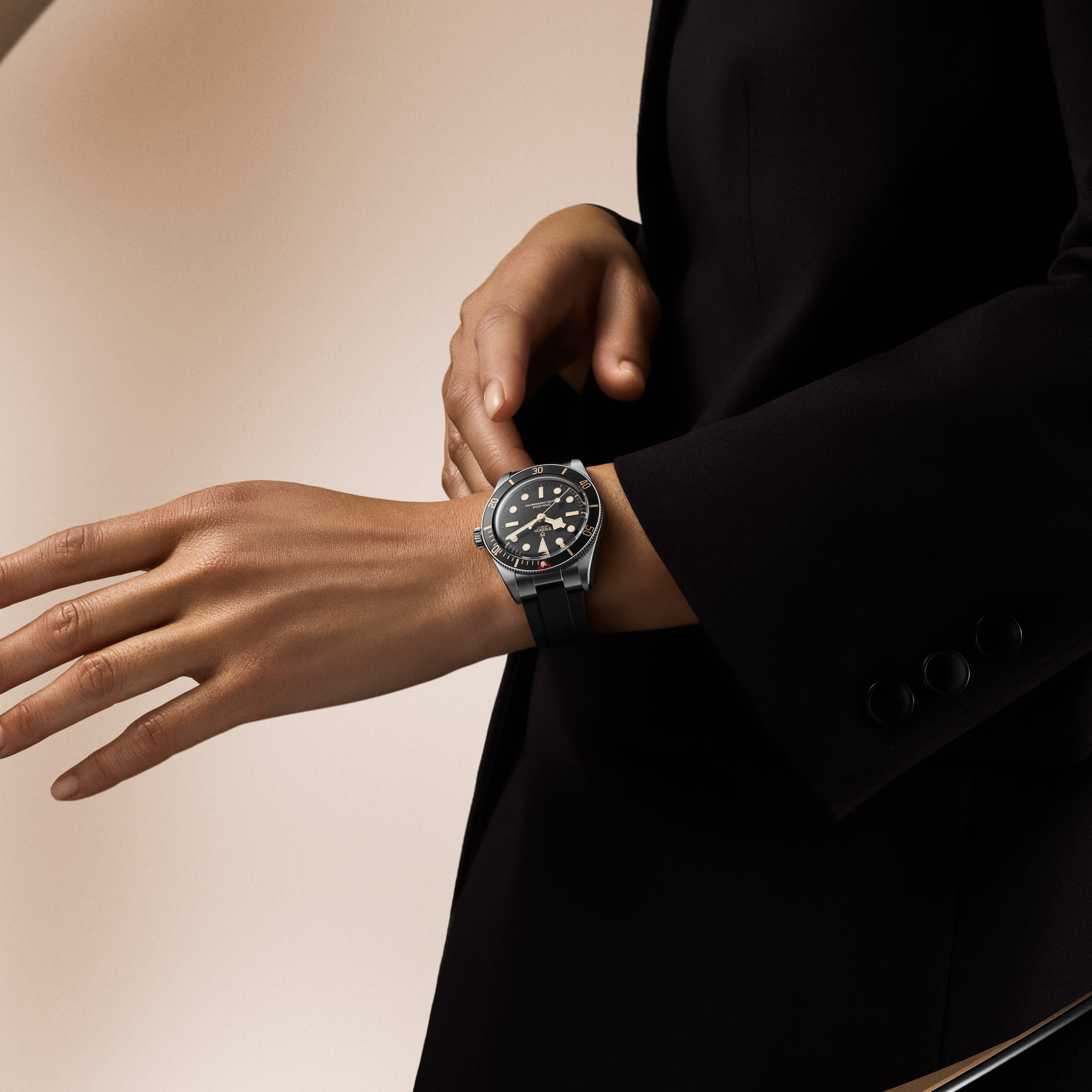 Black Bay 58 with rubber strap