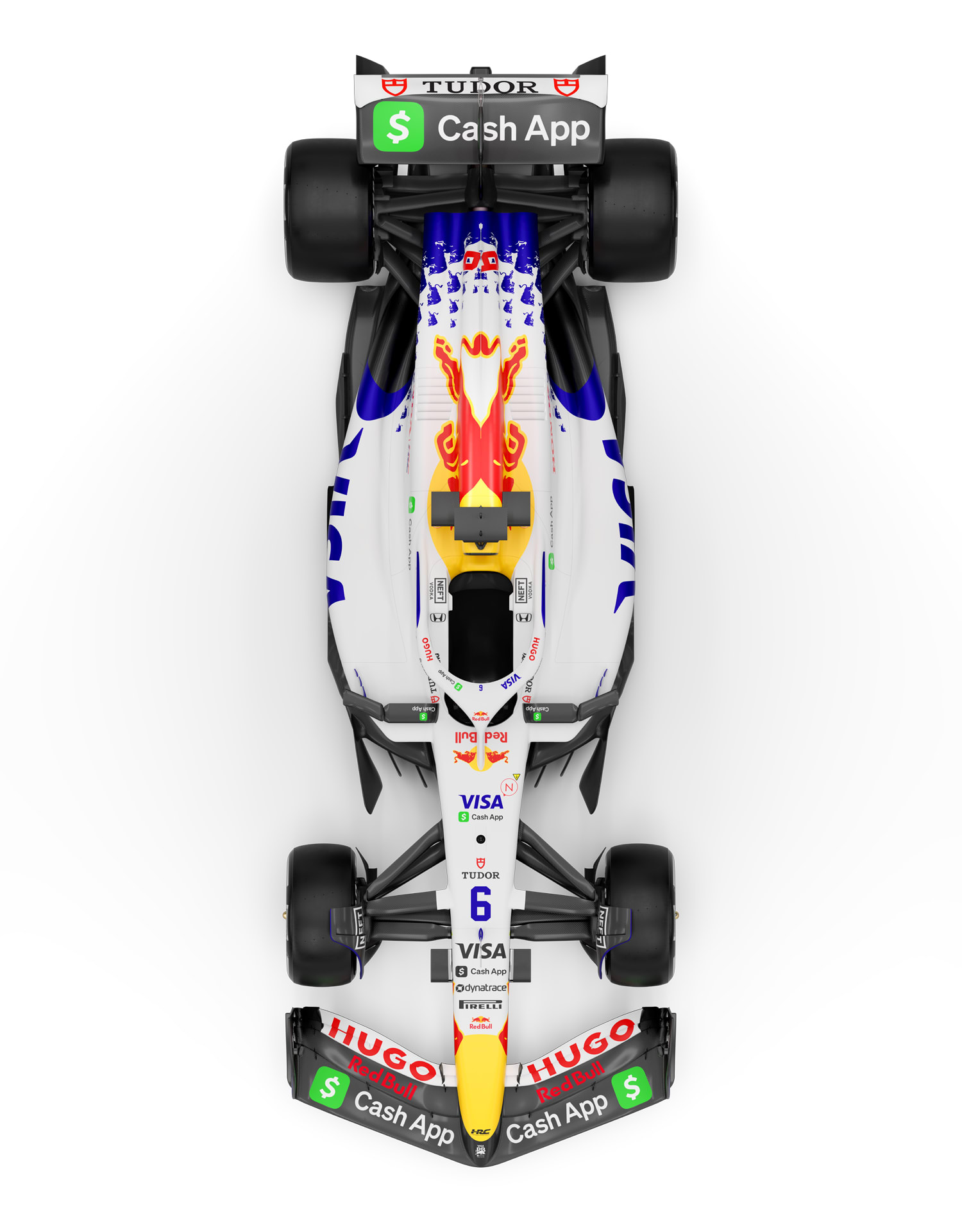 Visa Cash App Racing Bulls Formula One Team race car