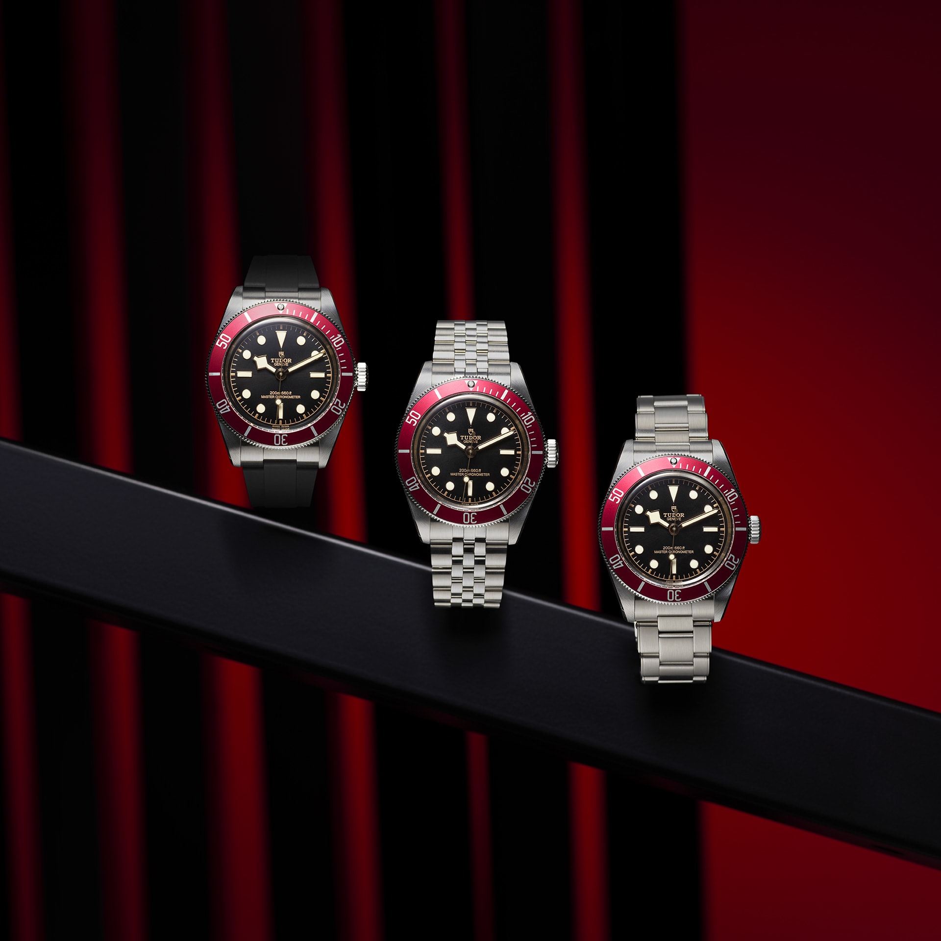 Tudor black red clearance