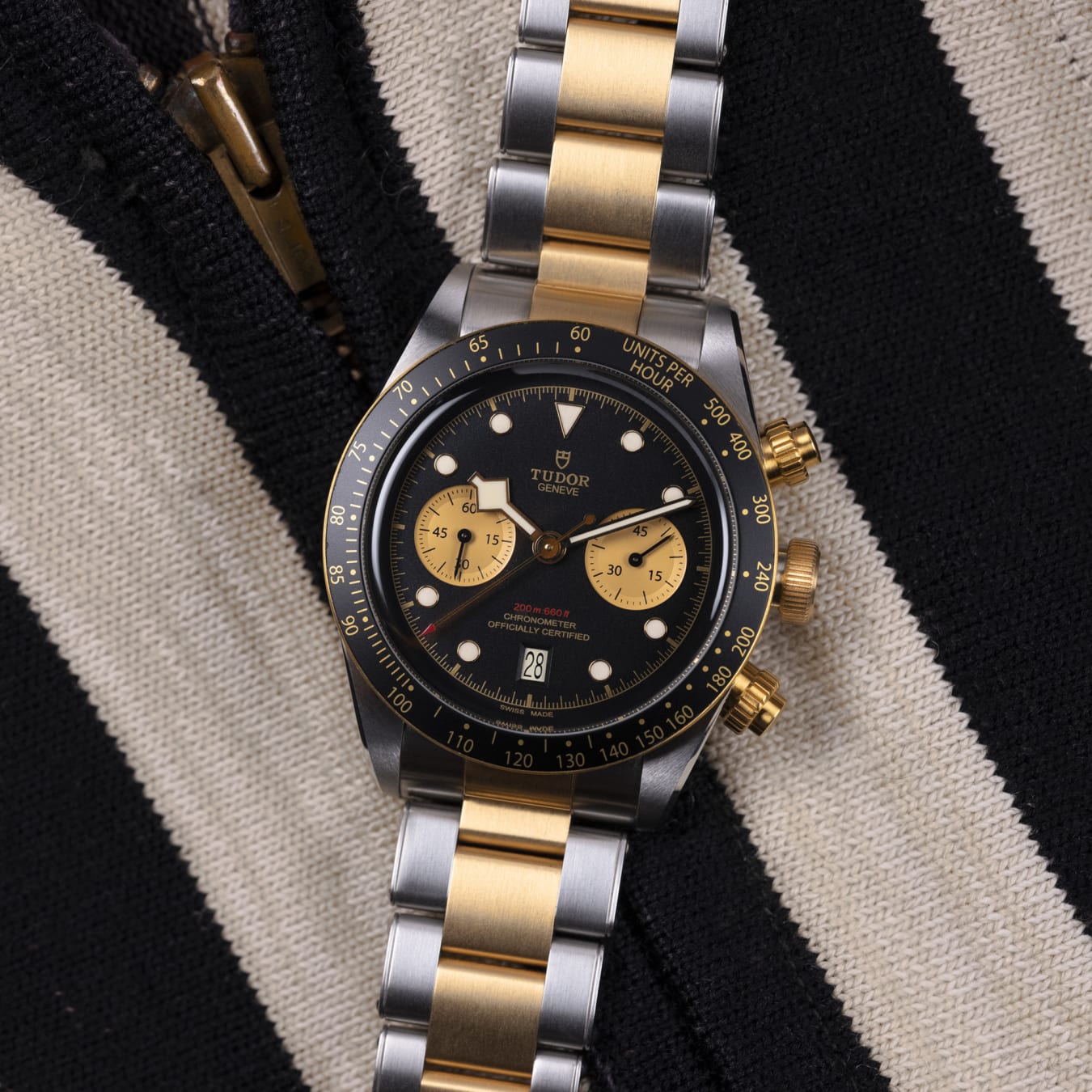 Black bay chrono steel and gold best sale