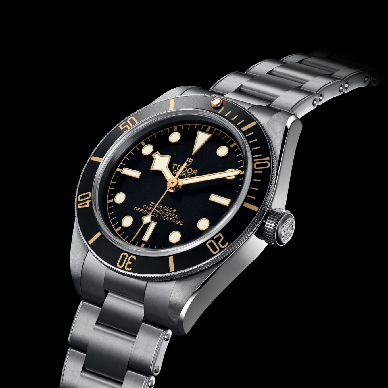 2mm Gold Pearl Dot (Pip) Bezel Insert For Tudor Heritage Black Bay 58 M79030 Watch