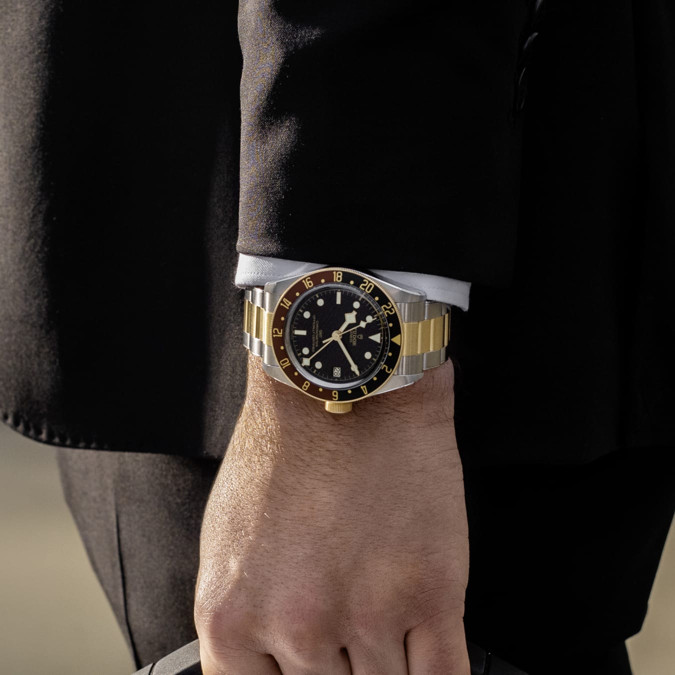 Tudor black bay gold sale