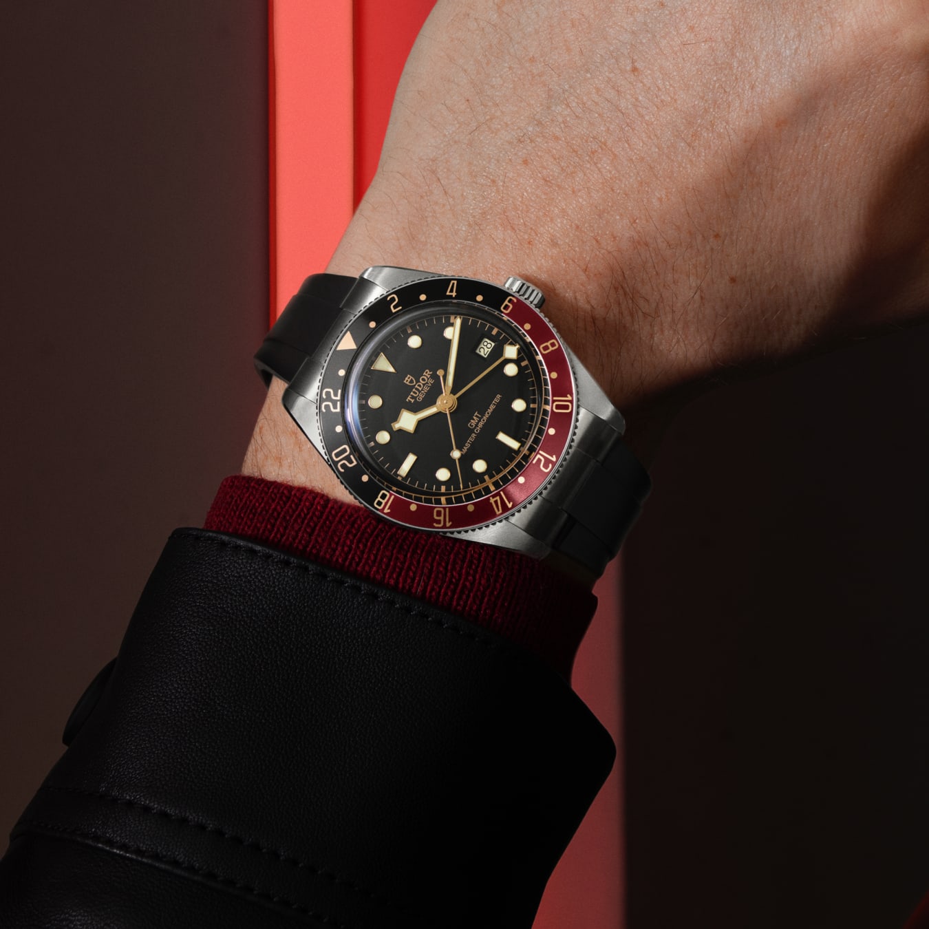 Tudor black bay gmt leather strap online