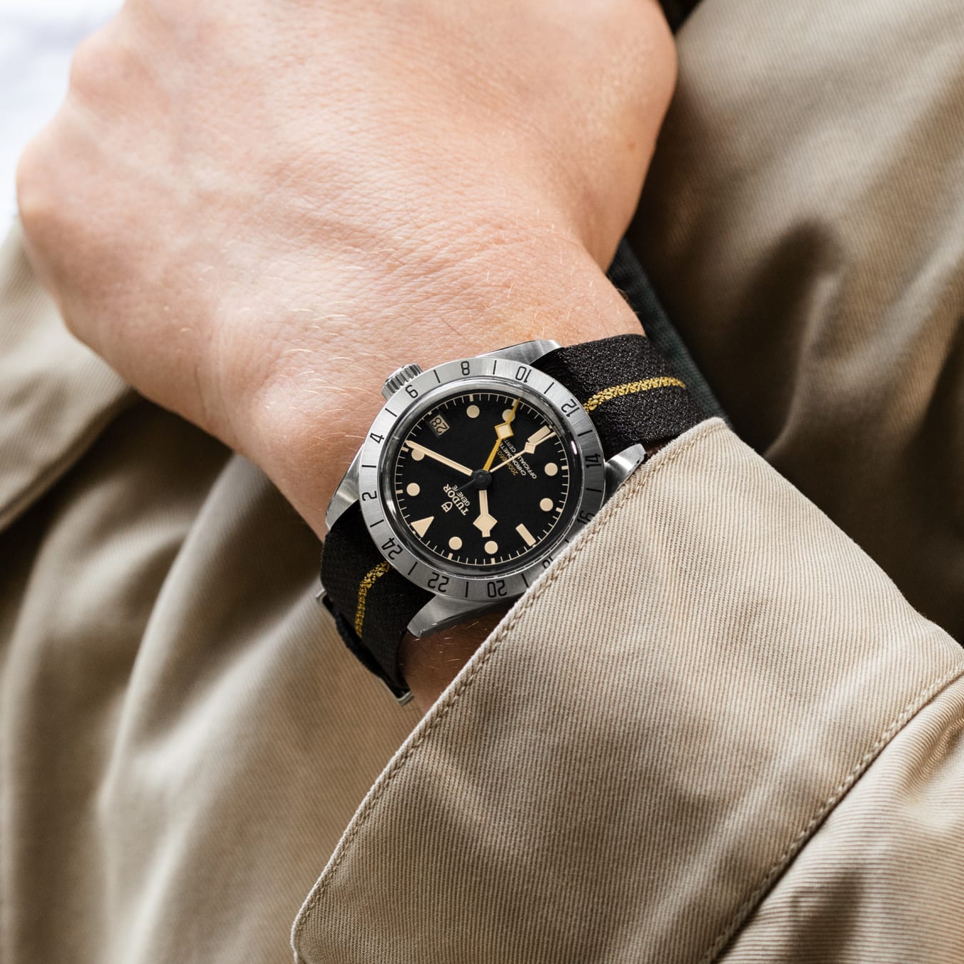 Tudor black bay nato strap sales