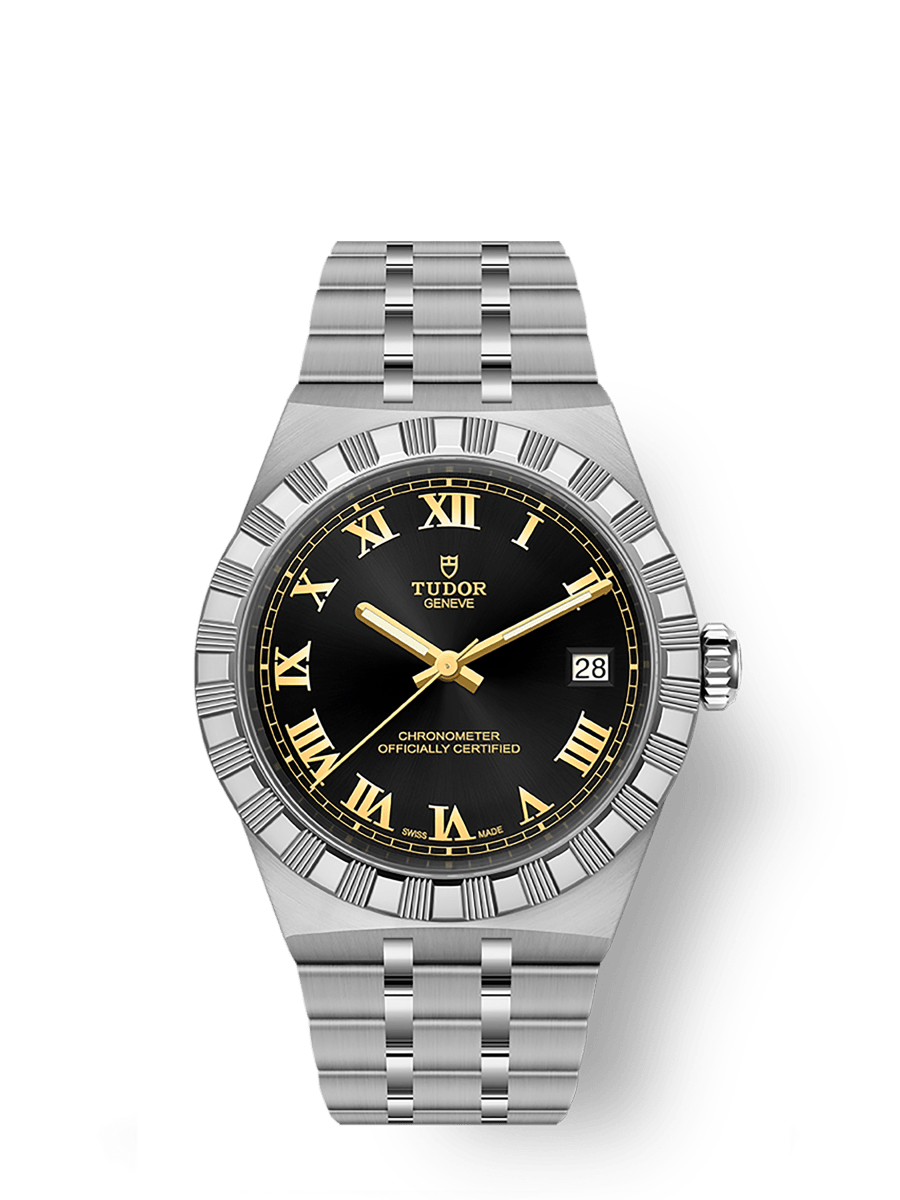 TUDOR Royalウォッチ - 36 mm スチール製ケース, ブラックダイアル