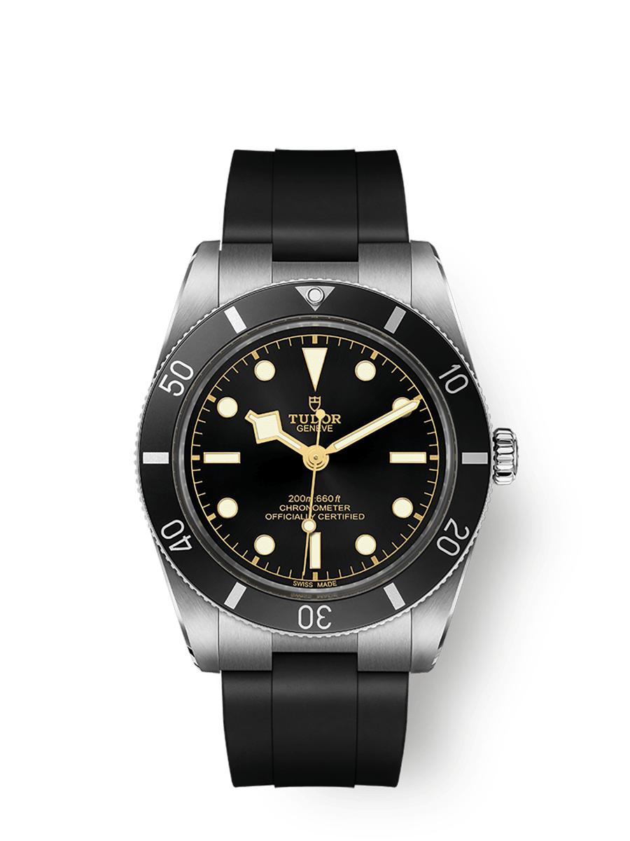 チューダー Black Bay 54ウォッチ - 37 mm スチール製ケース, ブラック