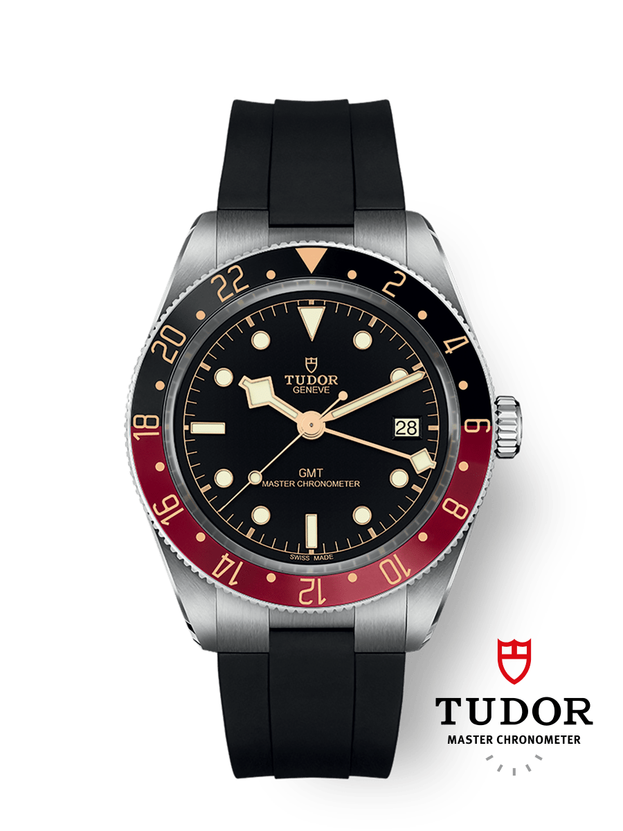 【美品】正規品 TUDER ブラックベイ 58 GMT 専用 ラバーベルト チューダー Black Bay 58 GMTウォッチ - 39 mm スチール製ケース