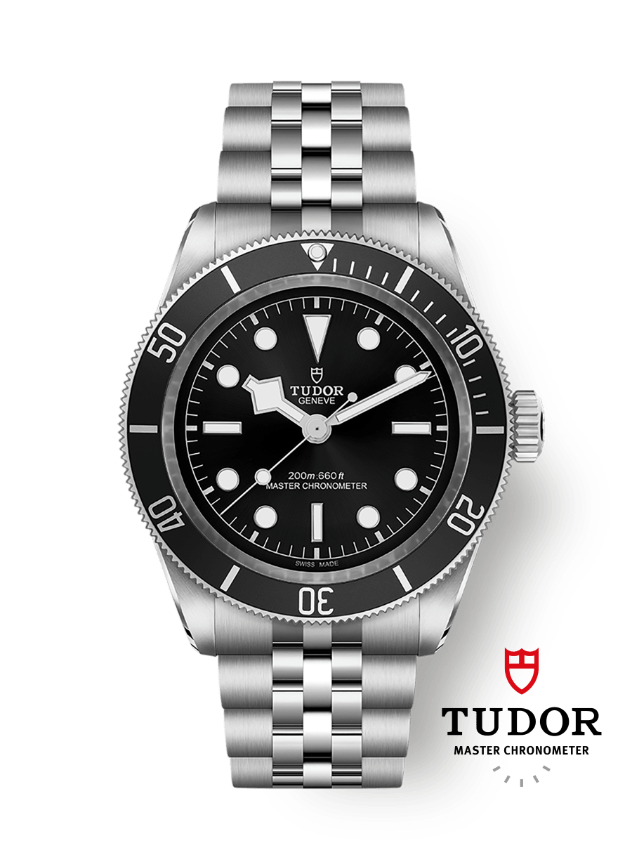 TUDOR　ブラックベイ　ステンレスベルト　41ミリ チューダー Black Bayウォッチ - 41 mm スチール製ケース, スチール製