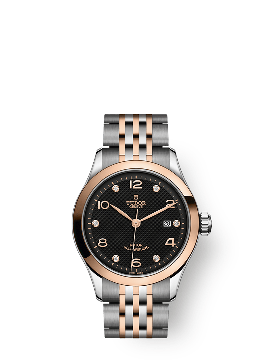 【D.N】チューダー 1926 M91551-0003 PGコンビ TUDOR 1926ウォッチ - 28 mm スチール製ケース, ローズゴールド製