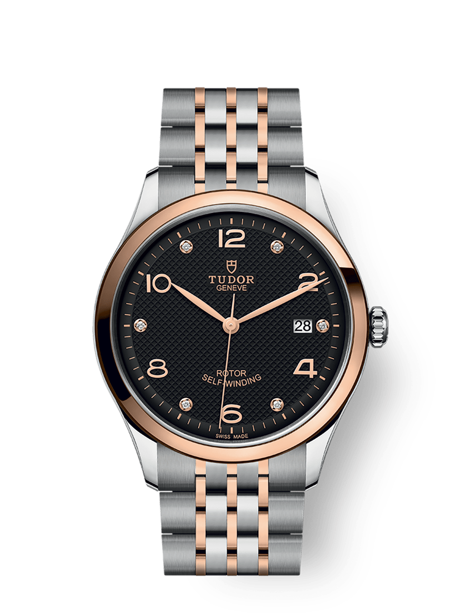 【D.N】チューダー 1926 M91551-0003 PGコンビ TUDOR 1926ウォッチ - 39 mm スチール製ケース, ローズゴールド製