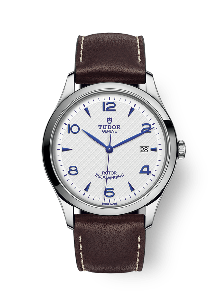 TUDOR 1926 watch - 41mm steel case, Brown leather bracelet