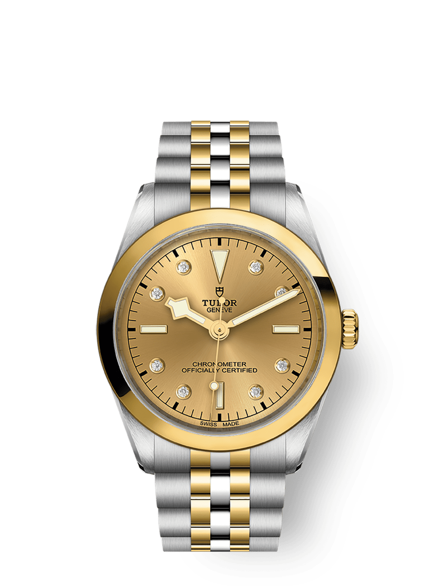 Tudor black bay 36 gold top