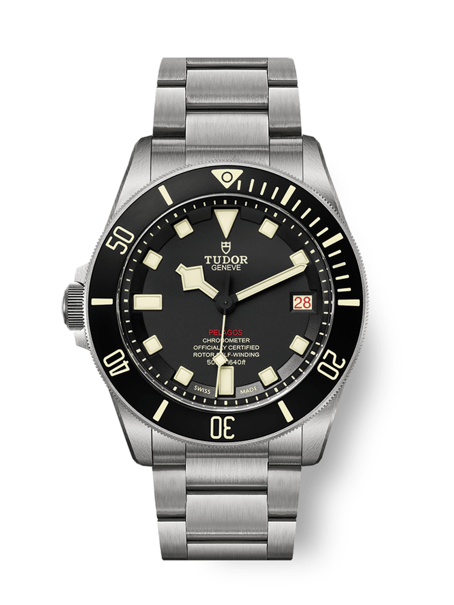 Pelagos LHD Disco de cerámica negra mate Brazalete de titanio