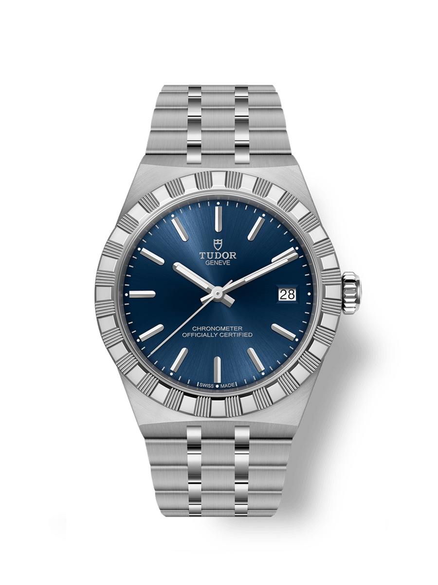 TUDOR Royal Caixa de 36 mm em aço Mostrador azul