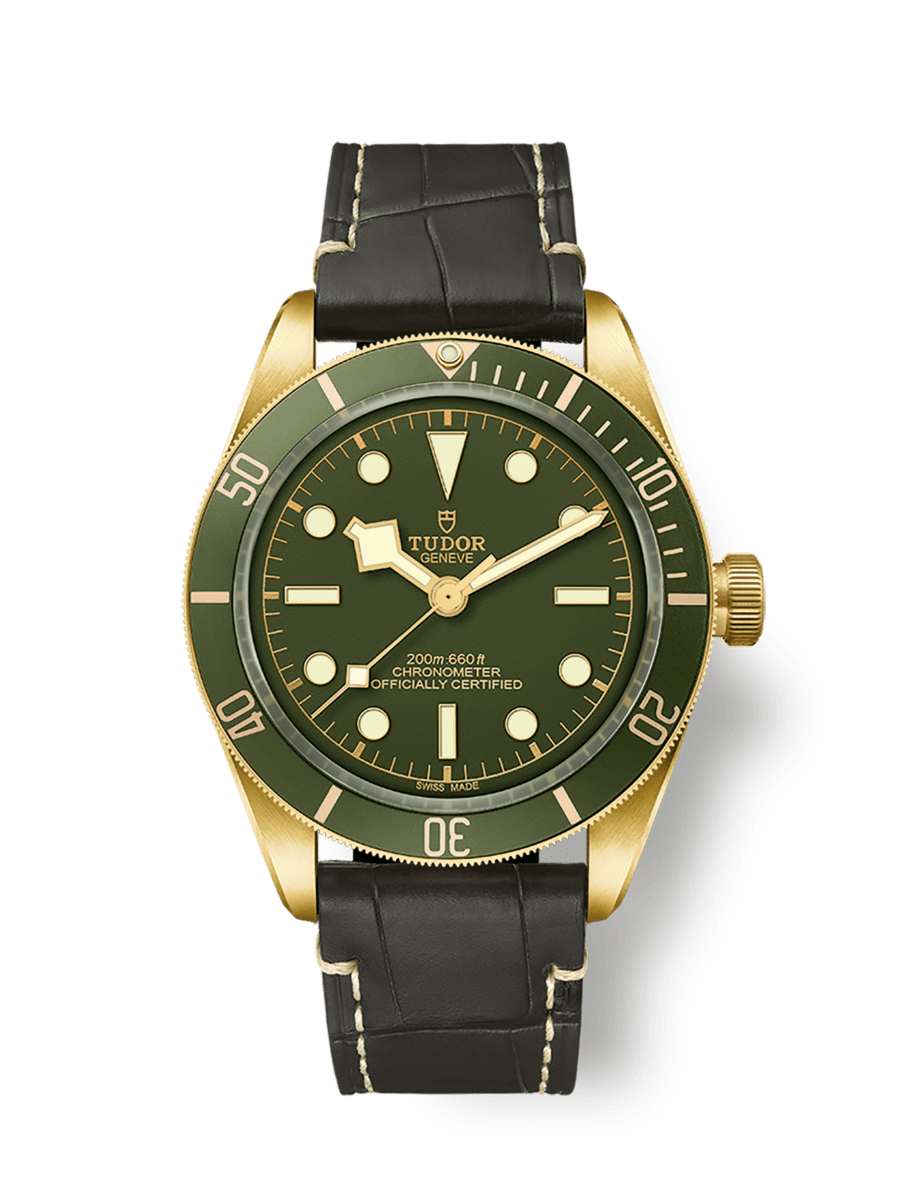 Black Bay 58 18K Geelgouden 39mm-kast Groene wijzerplaat