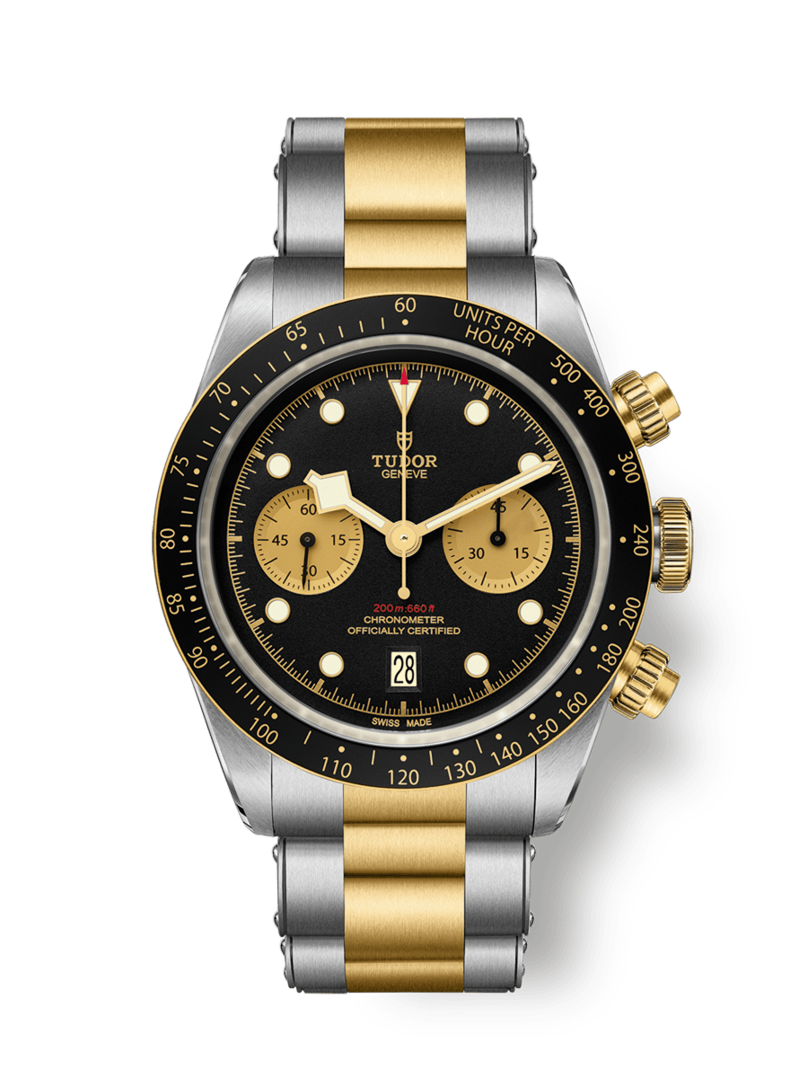 Black Bay Chrono S&G Stalen 41mm-kast Staal en geelgouden band