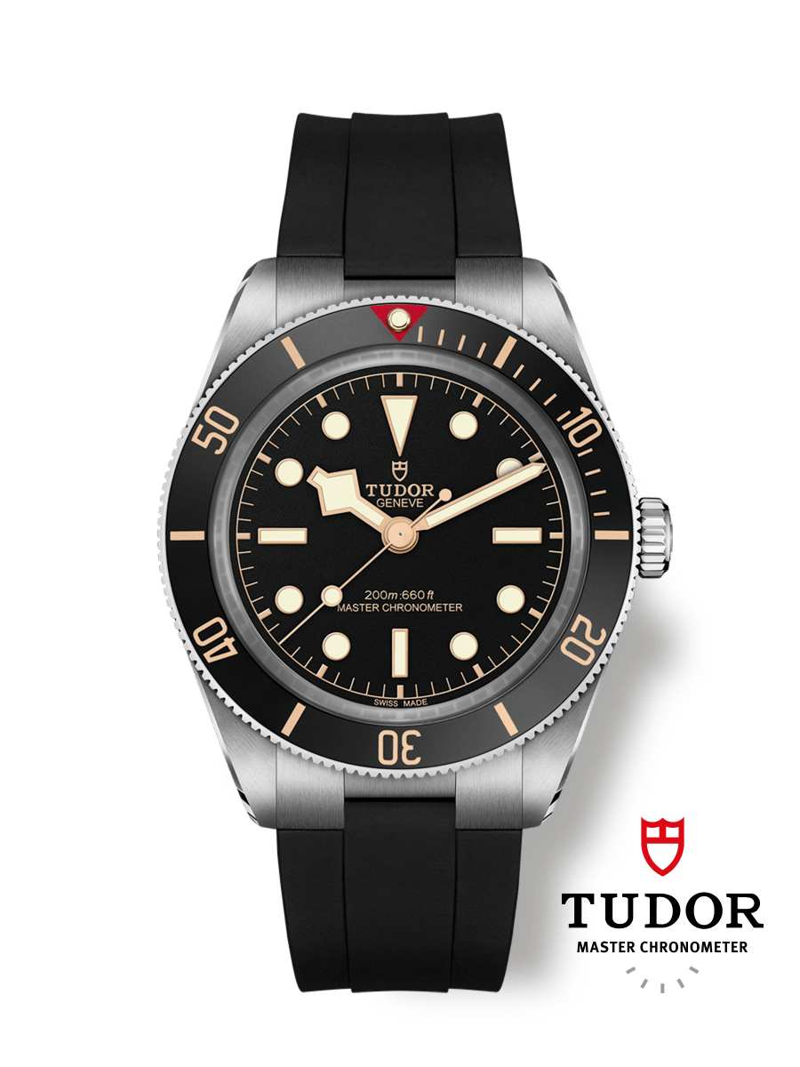 Black Bay 58 Stalen 39mm-kast Rubberen band