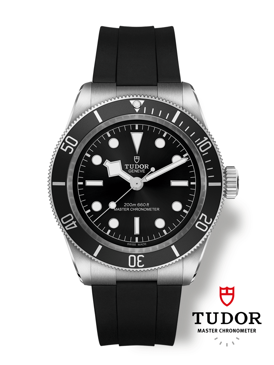 Black Bay 41 mm スチール製ケース ブラック ラバーストラップ