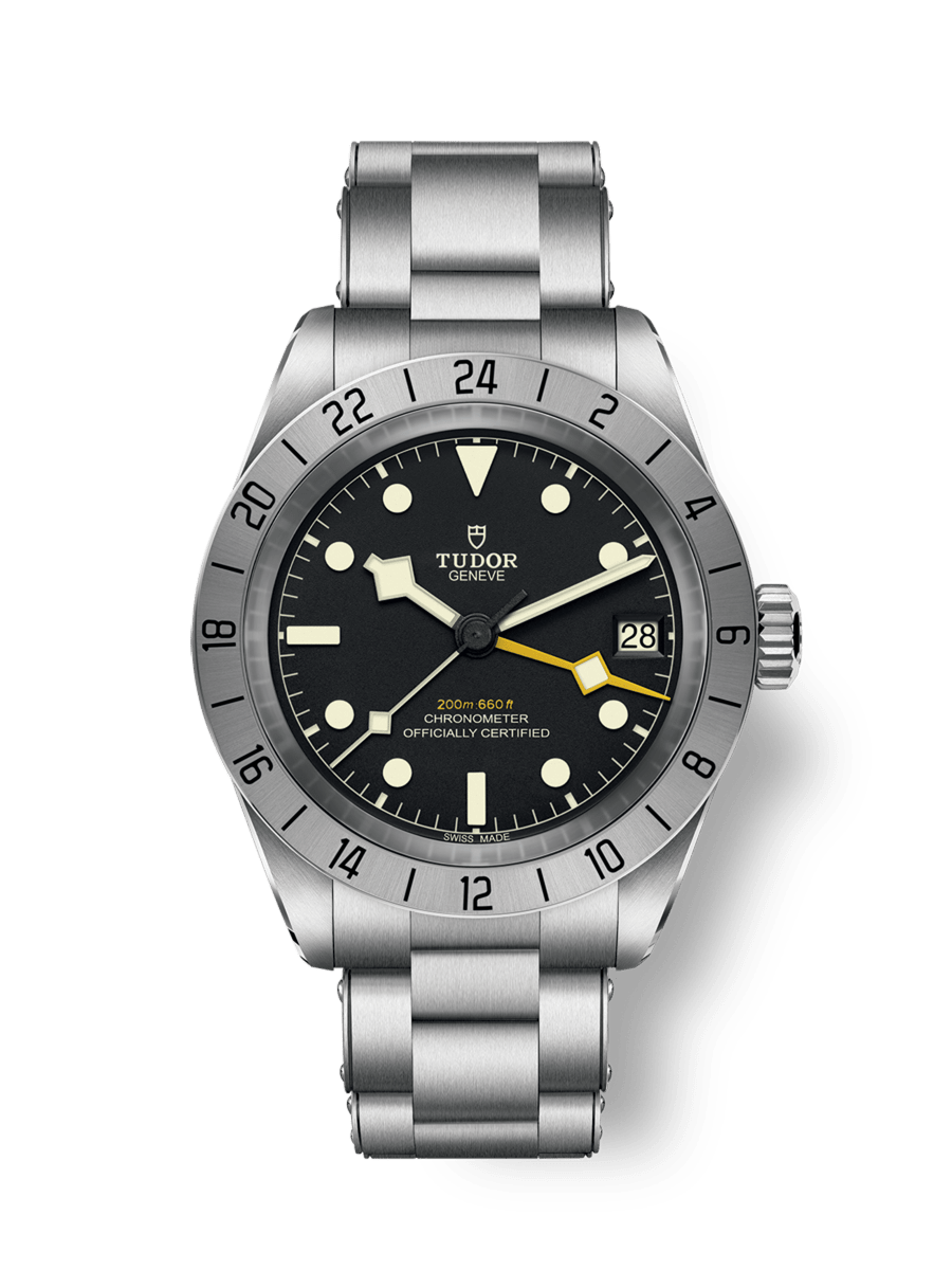 Black Bay Pro 39 mm çelik kasa Perçinli çelik bilezik