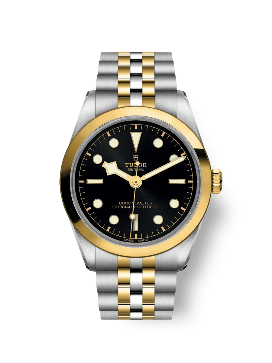 Black Bay One 36 S&G Boîtier en acier et or jaune, 36 mm Lunette en or jaune