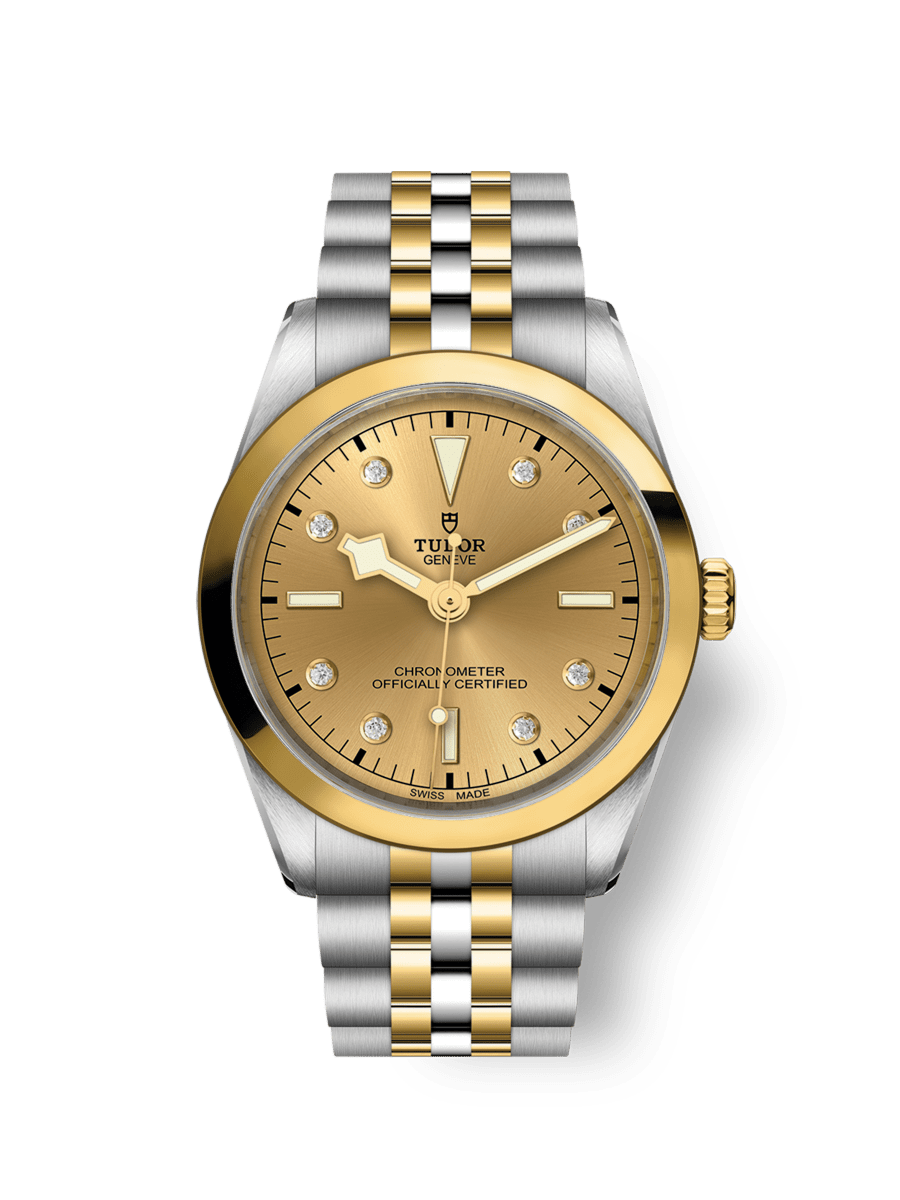 Black Bay One 36 S&G Caja de acero y oro amarillo de 36 mm Esfera engastada de diamantes
