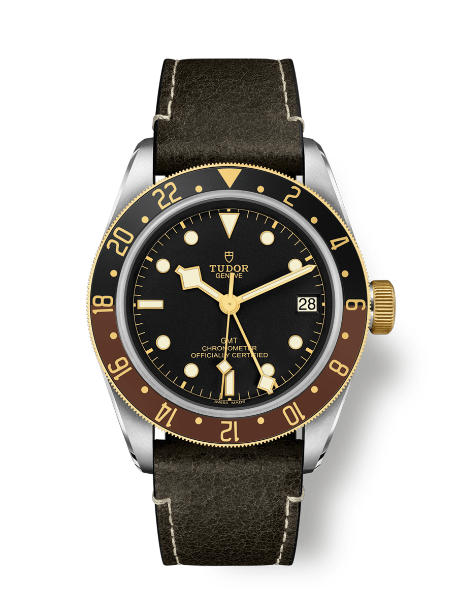 Black Bay GMT S&G Caixa de 41 mm em aço Mostrador preto