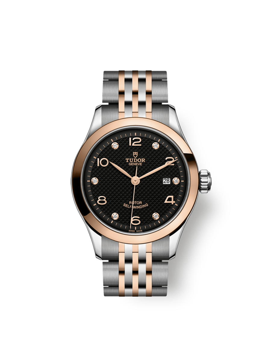 TUDOR 1926 Stalen 28mm-kast Roségouden bezel