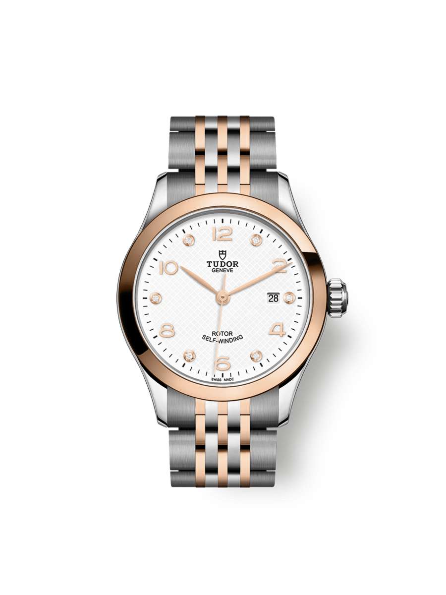 TUDOR 1926 Caja de acero de 28 mm Bisel de oro rosa