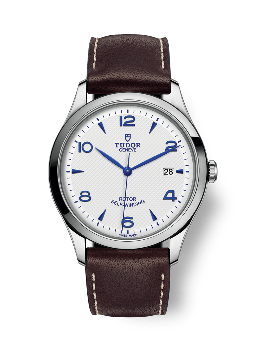 TUDOR 1926 41 mm スチール製ケース ブラウンレザーストラップ