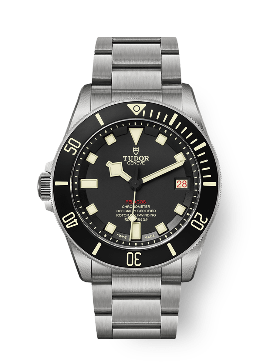 Pelagos LHD Disco de cerámica negra mate Brazalete de titanio