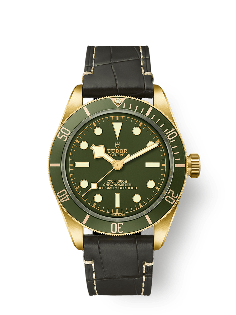 Black Bay 58 18K Geelgouden 39mm-kast Groene wijzerplaat