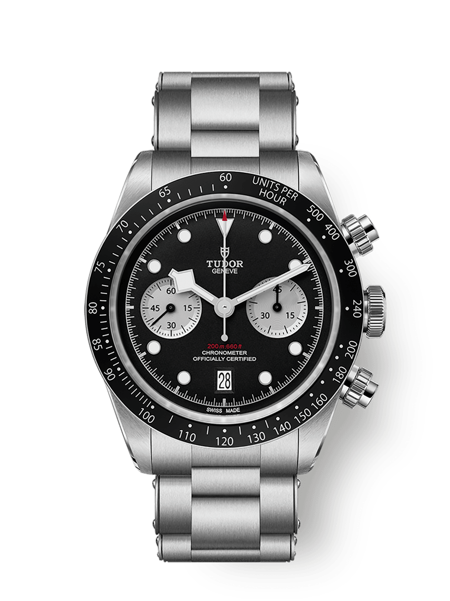 Black Bay Chrono Caja de acero de 41 mm Brazalete de acero
