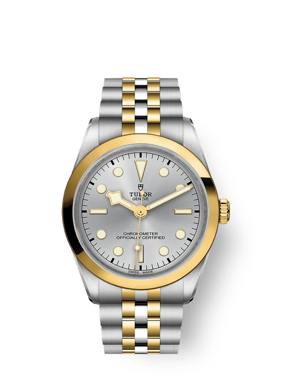Black Bay One 36 S&G Caixa de 36 mm em aço e ouro amarelo Luneta em ouro amarelo