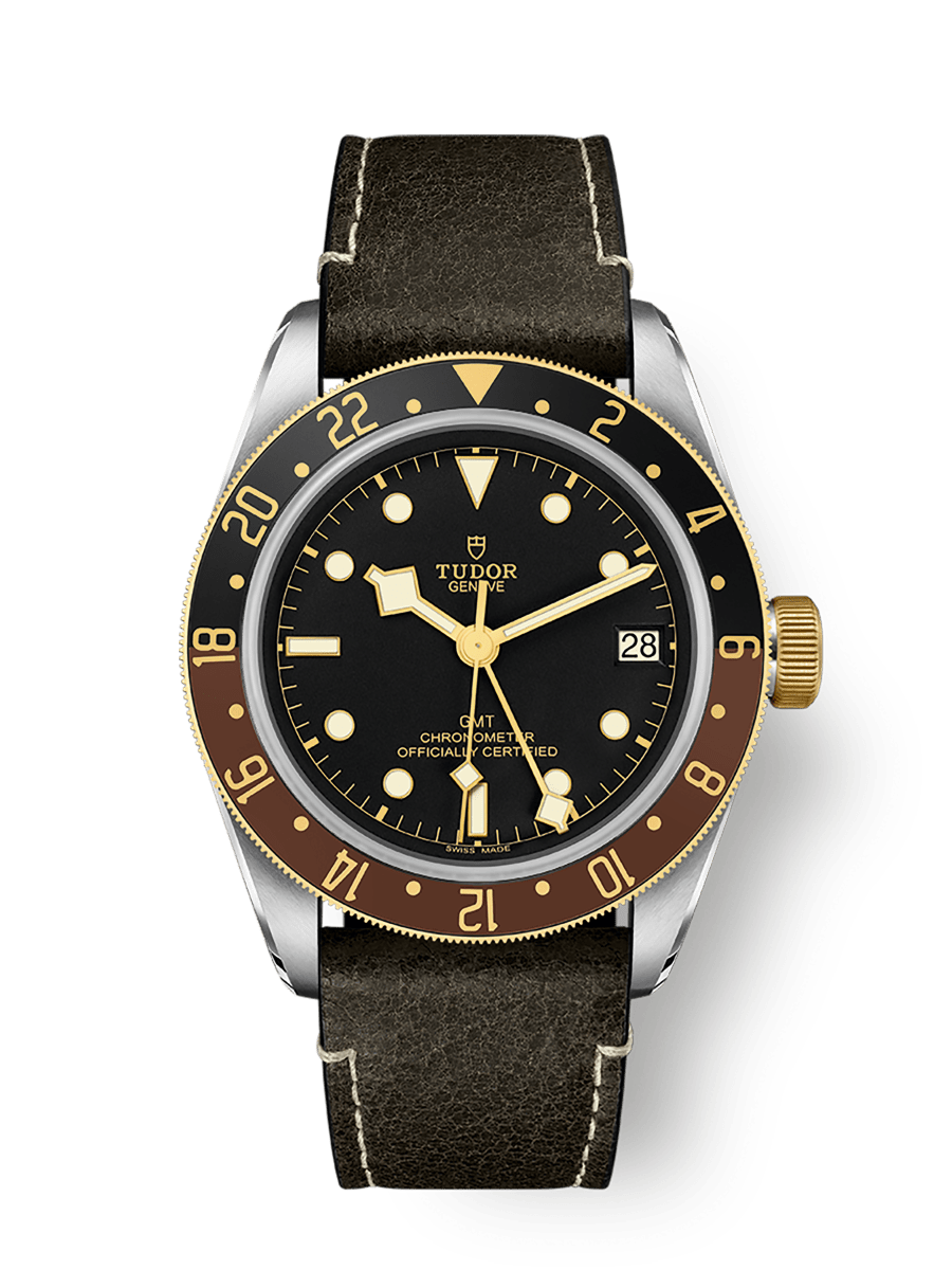 Black Bay GMT S&G Корпус из стали диаметром 41 мм Черный циферблат