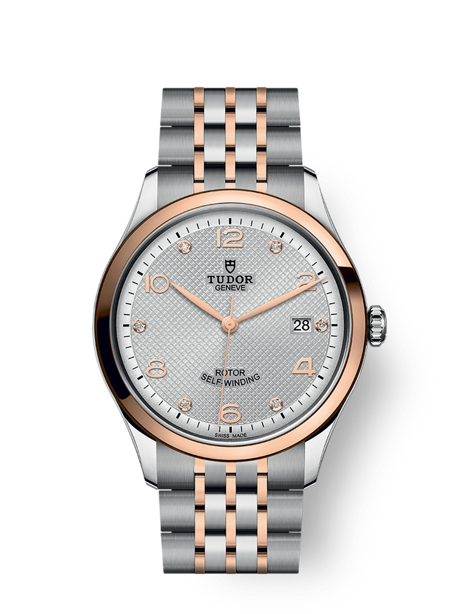 TUDOR 1926 Gehäuse in Edelstahl, 39 mm Lünette in Roségold