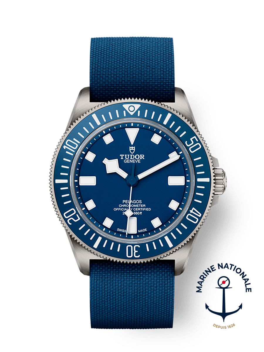 Tudor pelagos blue rubber strap sale