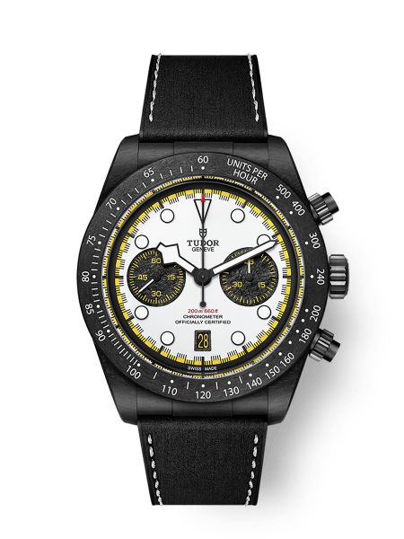 Black Bay Chrono 42 mm ブラックカーボンコンポジット製ケース ホワイトダイアル