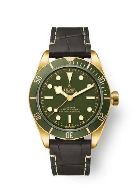 Black Bay 58 18K Geelgouden 39mm-kast Groene wijzerplaat