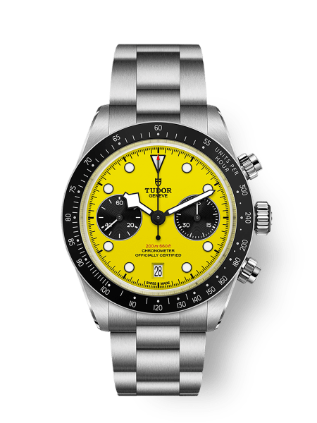 Black Bay Chrono 39 39mm steel case Yellow dial