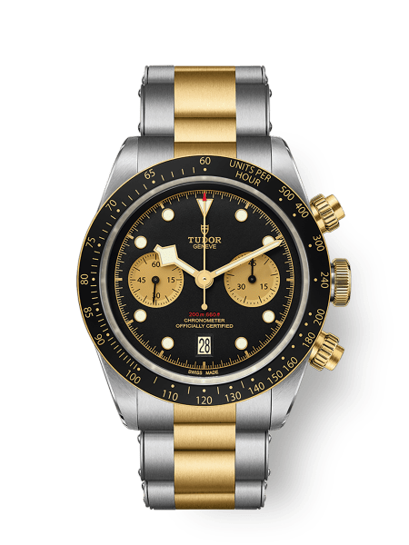 Black Bay Chrono S&G Stalen 41mm-kast Staal en geelgouden band