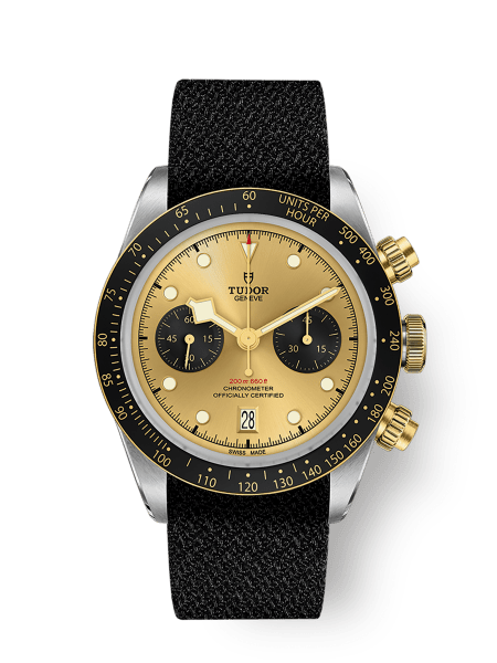 Black Bay Chrono S&G 41mm steel case Black fabric strap