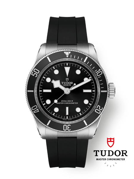 Black Bay 41mm steel case Black rubber strap