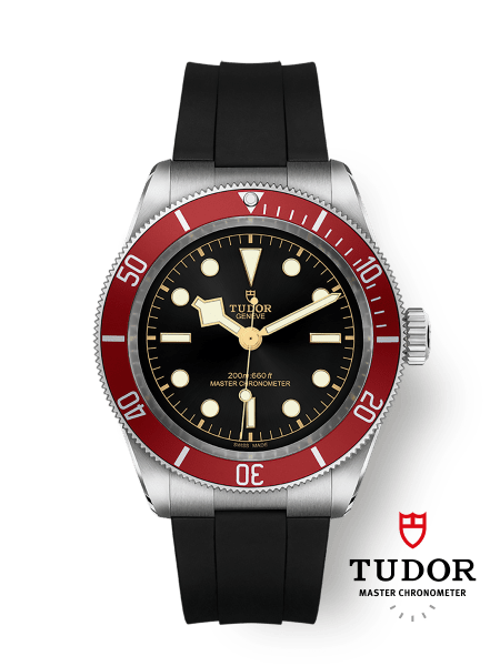 Black Bay 41mm steel case Black rubber strap