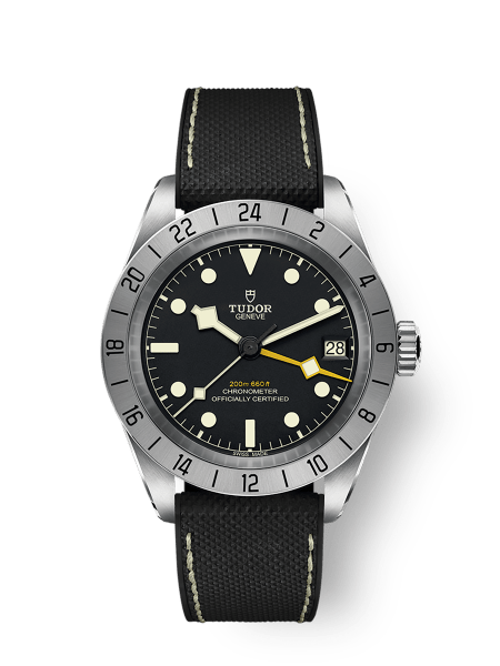 Black Bay Pro 39mm steel case Hybrid rubber and leather strap