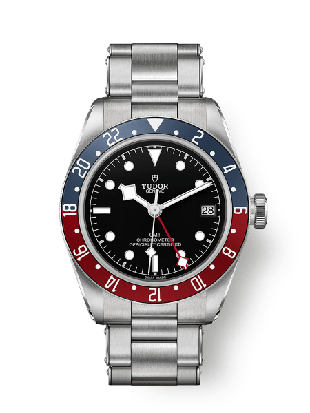 Black Bay GMT Stalen 41mm-kast Geklonken stalen band