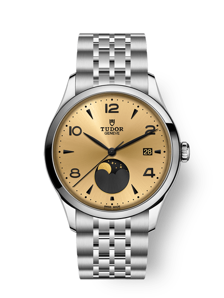 TUDOR 1926 Luna 39mm steel case Moon phase indicator