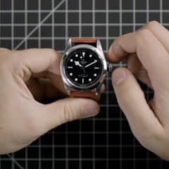 A Tudor watch set up