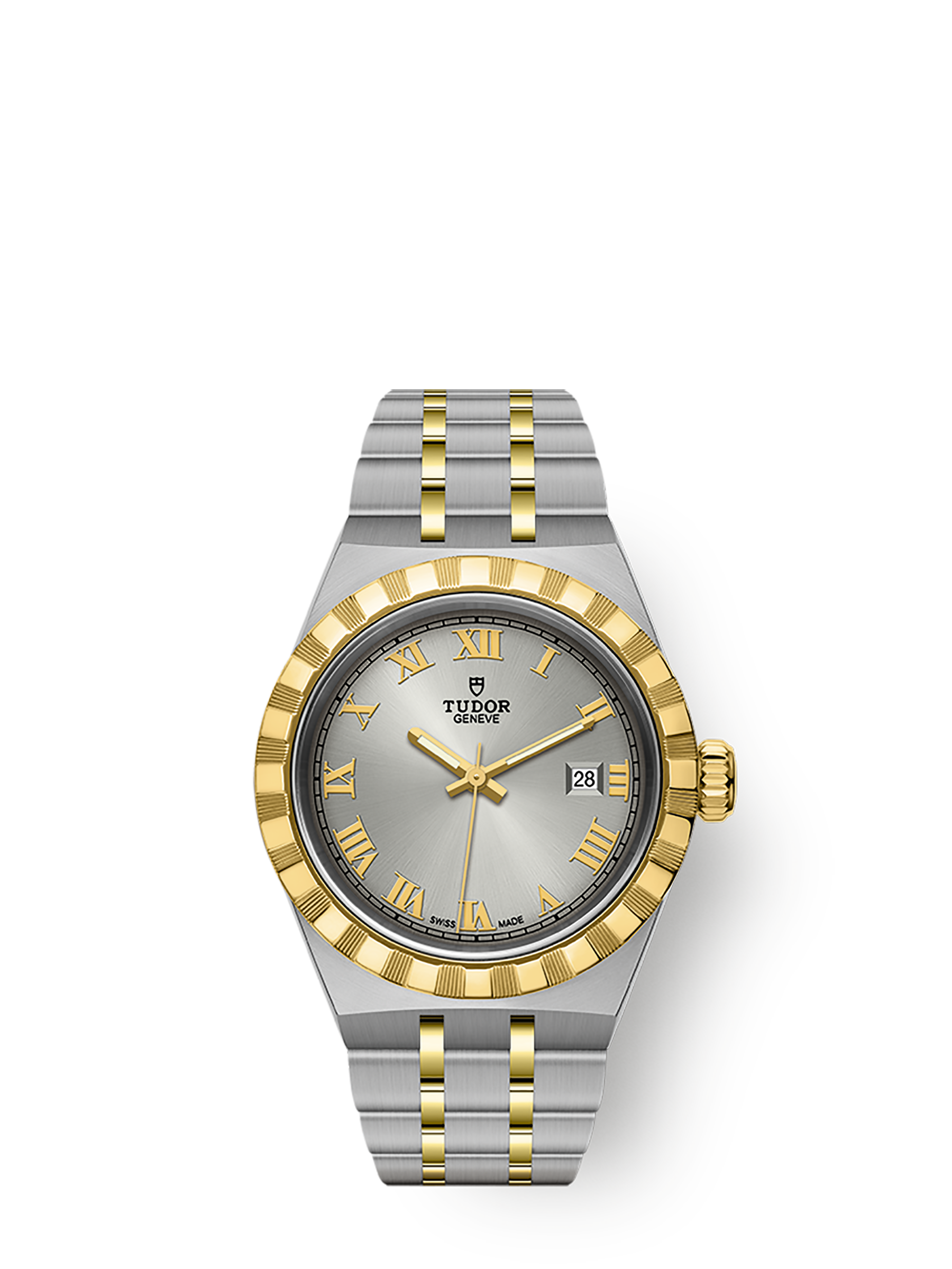 最終価格[美品]TUDORロイヤル41mm腕時計 自動巻き ダイヤモンド チューダー ロイヤル ウォッチ コレクション、スイス製ウォッチ